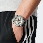 watch for men and women quartz movement silver dial - صورة 5