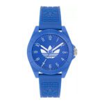 ساعة كوارتز للرجال والنساء بمينا أزرق