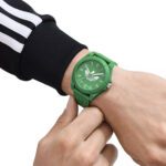 Men's and Women's Quartz Watch with Green Dial - صورة 4