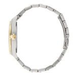 watch for men and women quartz movement gold dial - صورة 3