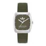 ساعة كوارتز للرجال والنساء بمينا أخضر