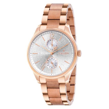 Men's Quartz Watch With Silver White Dial