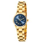 ساعة نسائية كوارتز بمينا أزرق