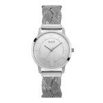 ساعة كوارتز نسائية بمينا فضي