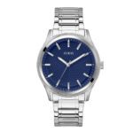 ساعة كوارتز رجالية بمينا أزرق