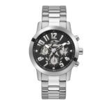 ساعة كوارتز رجالية بمينا أسود