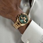 Men's Quartz Watch with Green Dial - صورة 6