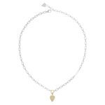 قلادة من الفضة والذهب للنساء