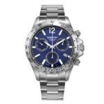 ساعة كوارتز رجالية بمينا أزرق