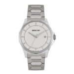 ساعة رجالية سويسرية كوارتز بمينا أبيض