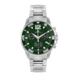 Men's Swiss Quartz Watch with Green Dial