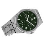 men's watch with quartz movement and green dial - صورة 2