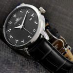 men's watch with quartz movement and black dial - صورة 2