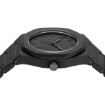 Crushed Polycarbon Men Quartz Watch with Black Dial - صورة 3