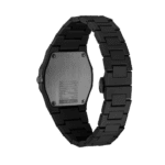 Crushed Polycarbon Men Quartz Watch with Black Dial - صورة 4