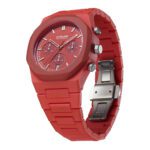 Men's Watch Quartz Movement Red Dial - صورة 3