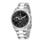 Men's Quartz Watch with Black Dial