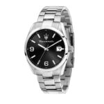 Men's Quartz Watch with Black Dial