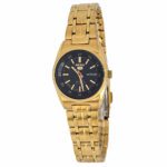 ساعة نسائية أوتوماتيكية تناظرية بمينا أسود