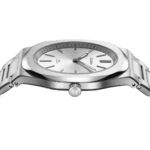 Ultra Thin Men Quartz Watch with Groovy Grey Dial - صورة 3