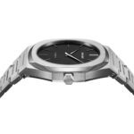 Men Ultra Thin Quartz Watch with Black Dial - Image 3