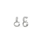 Women's Rhodium-Tone Hoop Earrings