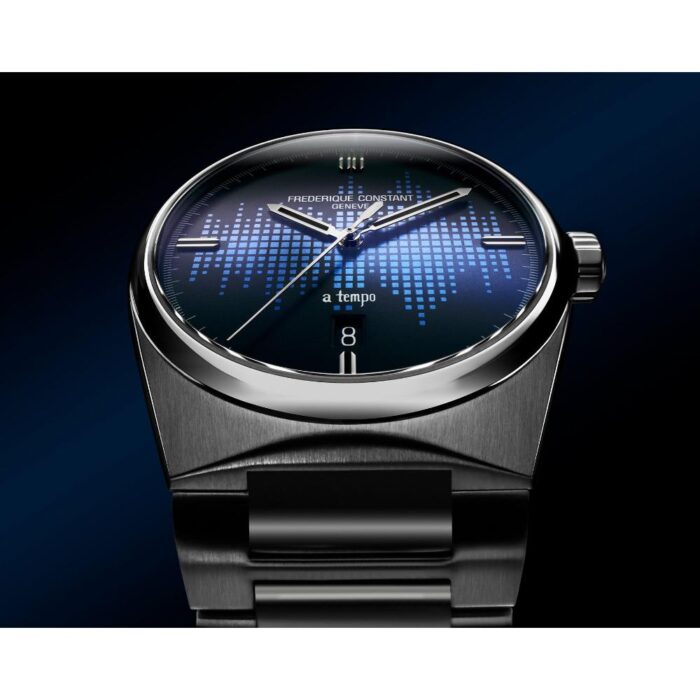 Highlife Automatic COSC Men Watch with Matte Wave Pattern Dial - Image 4