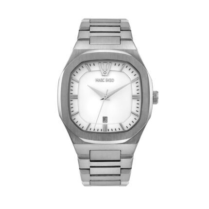 Marc Enzo Men's Quartz Watch with White Dial