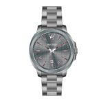 Men's watch quartz movement gray dial