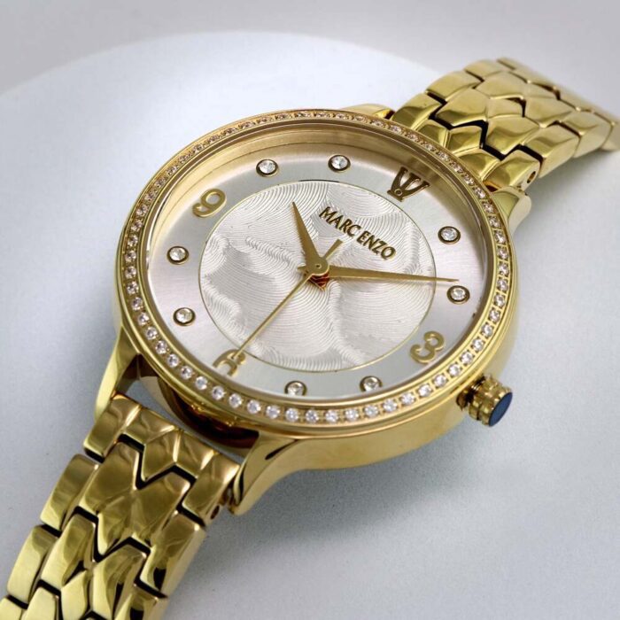 Women's watch quartz movement pearly white dial color - Image 3