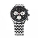 Men's watch, quartz movement, black dial - صورة 2