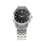 Men's Watch Quartz Movement Black Pearl Dial Color - Image 2