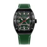 ساعة رجالية، حركة كوارتز، مينا أخضر