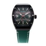 Men's watch, quartz movement, green dial - صورة 2