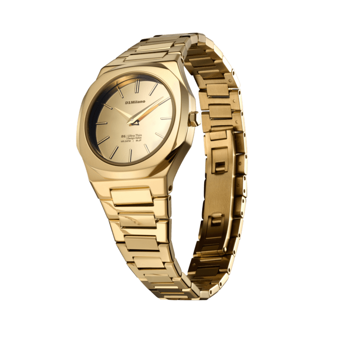 Gold Gleam Ultra Thin Watch - صورة 2
