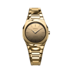 ساعة ذهبية لامعة فائقة الرقة