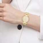 Women's Quartz Watch with Beige Pearl Dial - صورة 4