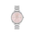 ساعة كيت كرونوغراف كوارتز وردية اللون للنساء