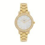 Quartz Watch with White Pearl Dial - صورة 4