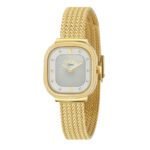 ساعة كوارتز نسائية بمينا فضي