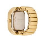 Women's Alloy Watch with Traditional Hands and Green Sunray Dial - صورة 3