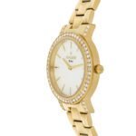 Quartz Watch with White Pearl Dial - صورة 2