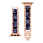 سوار بديل لساعة أبل الأزرق وذهبي الوردي (روز جولد) للنساء من آن كلاين - AAC-A009/AAC-A013