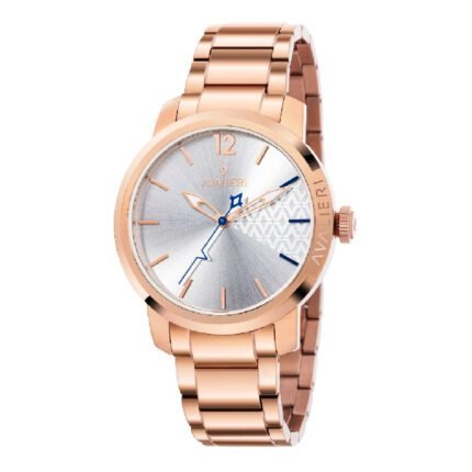 ساعة كوارتز رجالية بمينا فضي