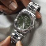 Men's Quartz Watch with Green Dial - صورة 7