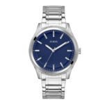 ساعة كوارتز رجالية بمينا أزرق