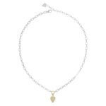 قلادة من الفضة والذهب للنساء