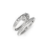 Women's Rhodium-Tone Ring - Image 2