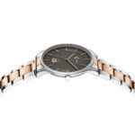 Unisex Quartz Watch Black Dial - صورة 2