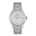 ساعة رجالية سويسرية كوارتز بمينا أبيض